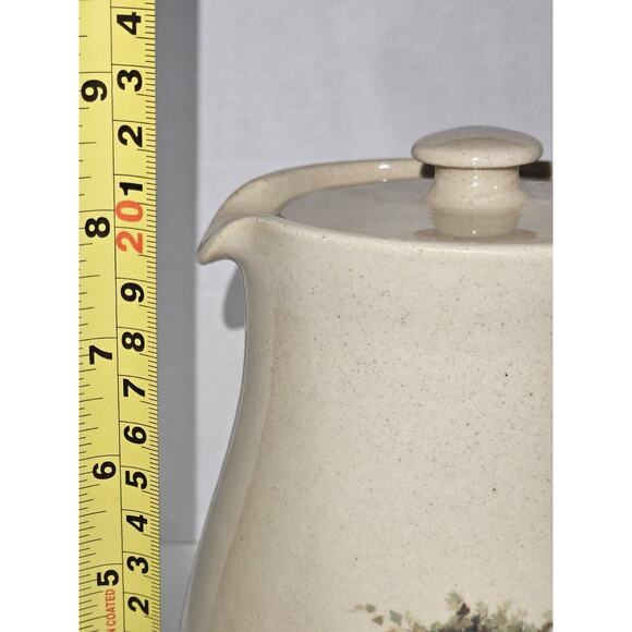 Coffee Carafe Yesteryears Pottery Marshall Texas Topiary - Picture 6 of 7